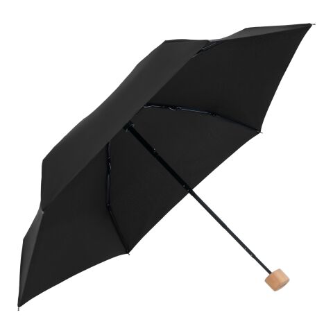 Werbeartikel doppler Nature Mini cork – schwarz – mit Logo bedruckt