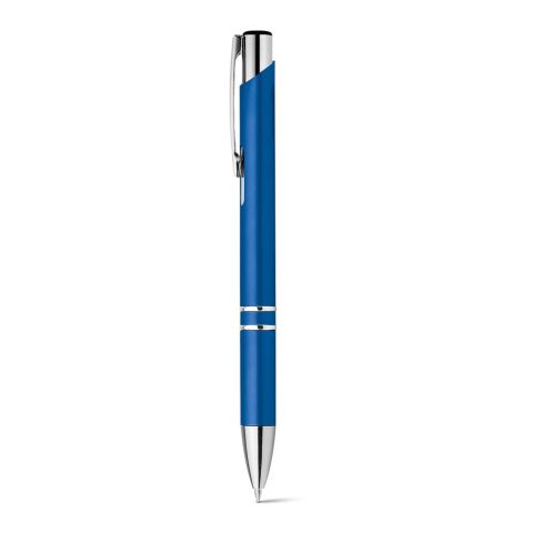 Werbeartikel BETA PLASTIC. Kugelschreiber aus ABS mit Metallclip – Blau – mit Logo bedruckt