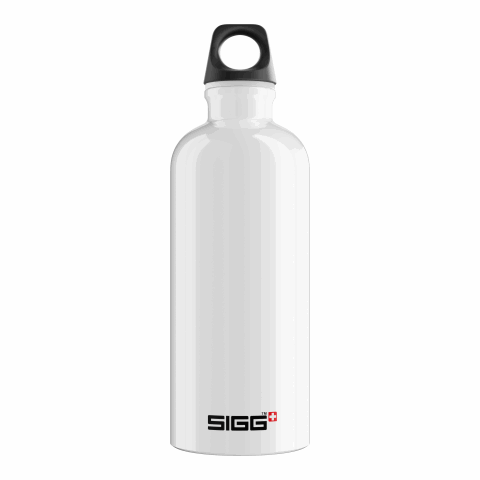 SIGG Traveller 0.6 L weiß-schwarz | ohne Werbeanbringung