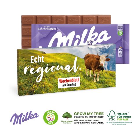 Milka Schokoladentafel bunt | 4C Digital-/Offsetdruck