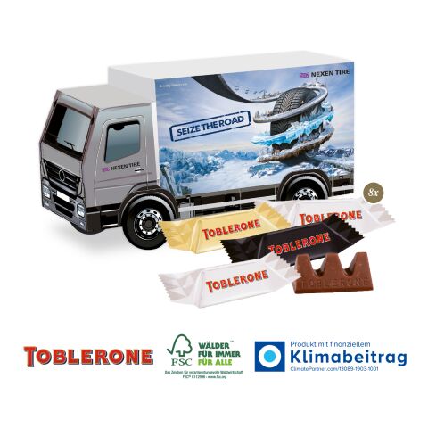 3D Präsent LKW mit Toblerone Minis, Klimaneutral, FSC® 