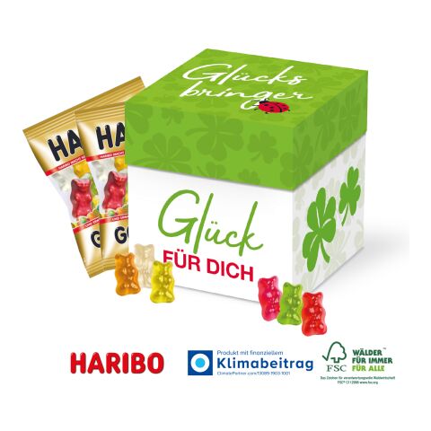 Würfelbox mit Ritter SPORT Schokowürfel 4C Digital-/Offsetdruck | HARIBO Goldbären