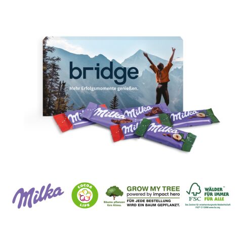 Milka Schokotäfelchen In Präsentbox bunt | 4C Digital-/Offsetdruck