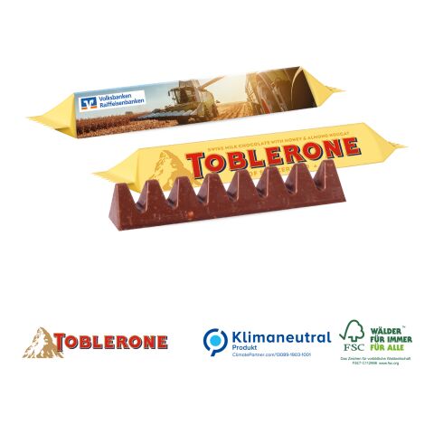 TOBLERONE Riegel im Werbeschuber, 35g, Klimaneutral, FSC® ohne Werbeanbringung