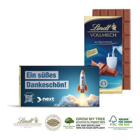 Premium Schokolade von Lindt, 100 g, Klimaneutral, FSC® 