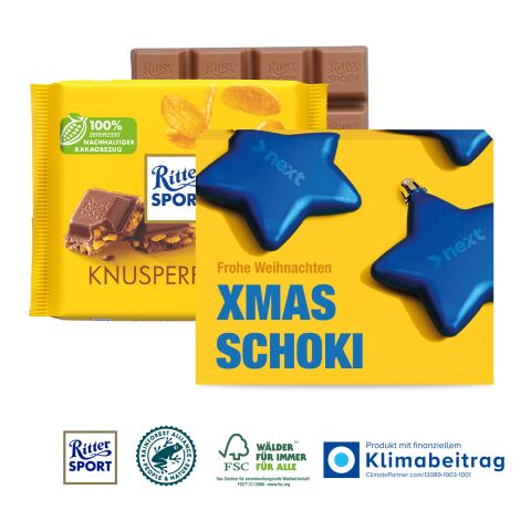Ritter SPORT in Werbekartonage, 100 g