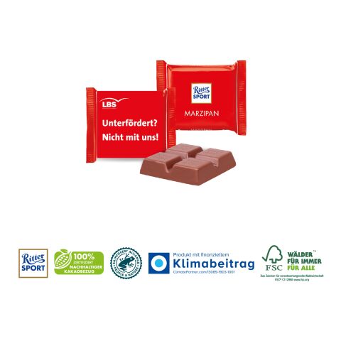 Ritter SPORT Mini mit Werbebanderole, Klimaneutral, FSC® ohne Werbeanbringung