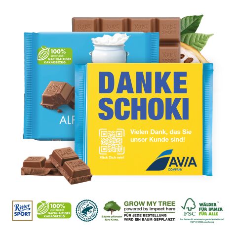 Ritter Sport Mit Werbebanderole bunt | 4C Digital-/Offsetdruck