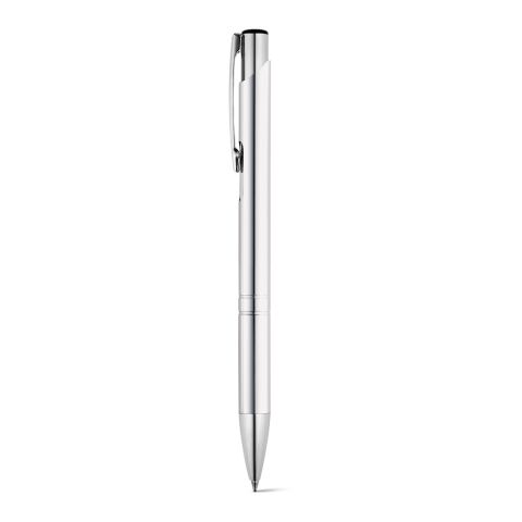 Werbeartikel BETA. Aluminium-Kugelschreiber mit Clip – Silber – mit Logo bedruckt