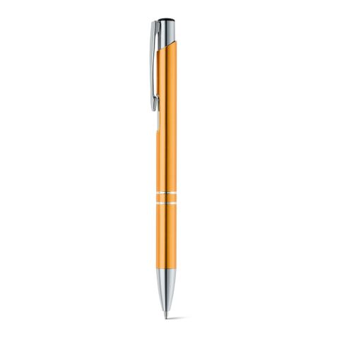 Werbeartikel BETA. Aluminium-Kugelschreiber mit Clip – Orange – mit Logo bedruckt