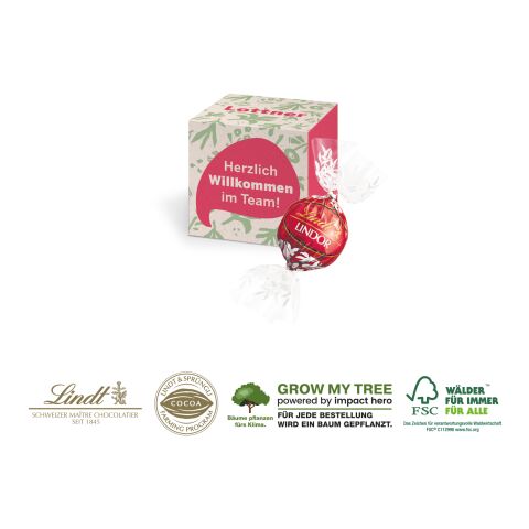 Werbewürfel bunt | 4C Digital-/Offsetdruck | Lindt Lindor Pralinés