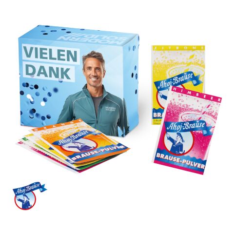 Werbebox mit Ahoj-Brause Pulver