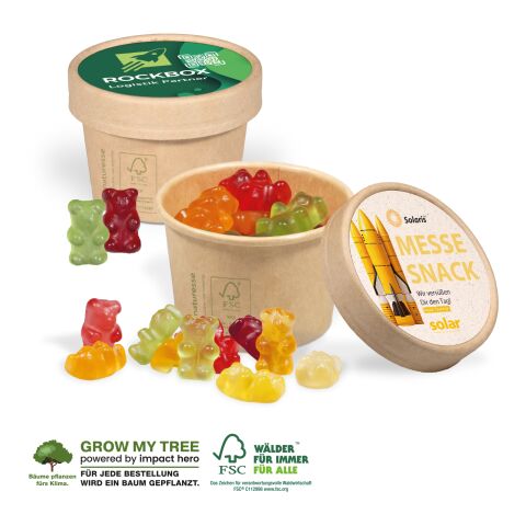 Werbe Fruchtgummi Paperbox Mit Einleger bunt | 4C Digital-/Offsetdruck