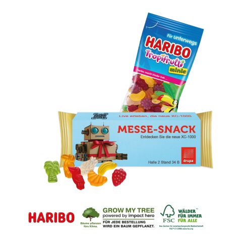 Haribo Goldbären Im Werbeschuber, 75 G bunt | 4C Digital-/Offsetdruck | Tropifrutti