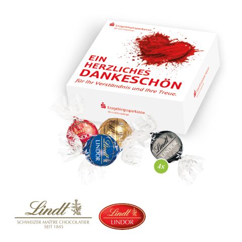 Lindor-Präsent, 4er bunt | ohne Werbeanbringung