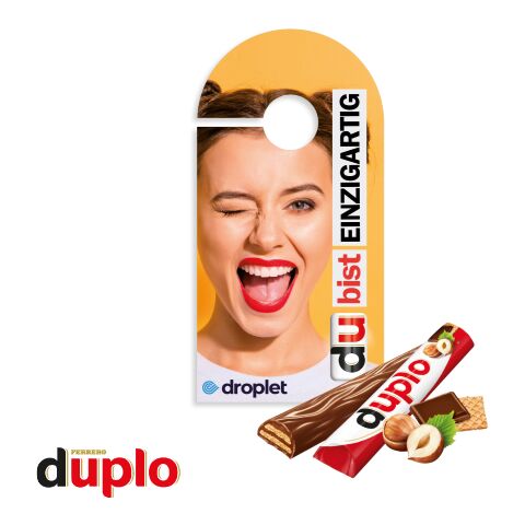 duplo Werbekarte "Türanhänger" bunt | ohne Werbeanbringung