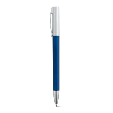 Werbeartikel ELBE. Kugelschreiber mit Drehmechanik, Metallclip – Blau – mit Logo bedruckt