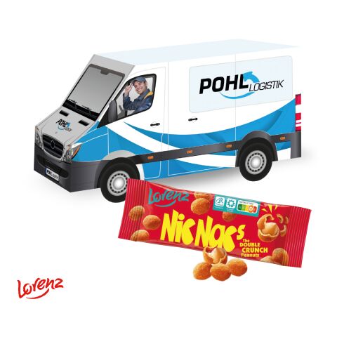 Nachhaltiger Werbeartikel 3D Präsent "Transporter" – bunt – mit Logo bedruckt