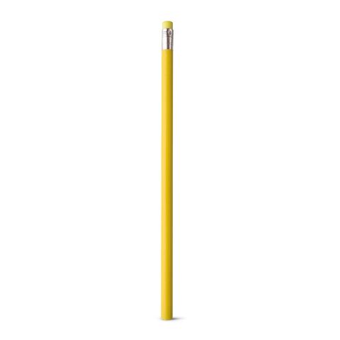 Werbeartikel ATENEO. Graphitstift mit Radiergummi und Härtegrad HB – Gelb – mit Logo bedruckt
