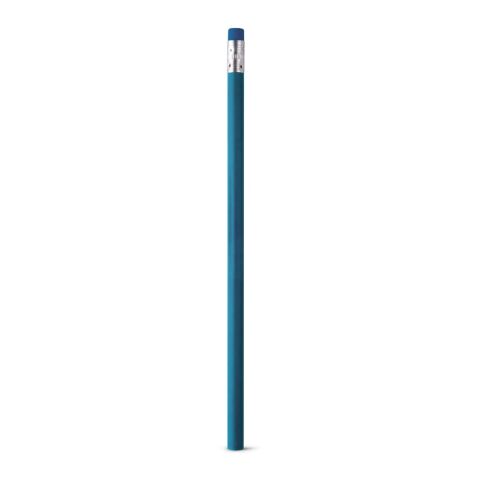 Werbeartikel ATENEO. Graphitstift mit Radiergummi und Härtegrad HB – Hellblau – mit Logo bedruckt
