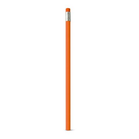 Werbeartikel ATENEO. Graphitstift mit Radiergummi und Härtegrad HB – Orange – mit Logo bedruckt