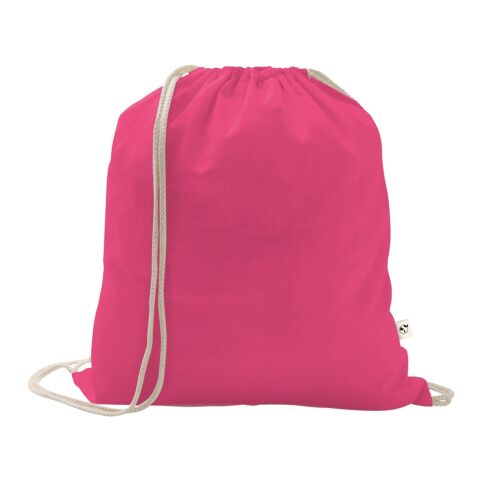ISTANBUL. Rucksack aus recycelter Baumwolle (70%), Polyester (30% rPET) (150 g/m²) Rosa | ohne Werbeanbringung