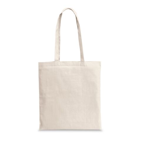 Nachhaltiger Werbeartikel CAIRO. Tragetasche aus recycelter Baumwolle (70%) und polyester (30% rPET) (180 g/m²) – Naturhell – mit Logo bedruckt