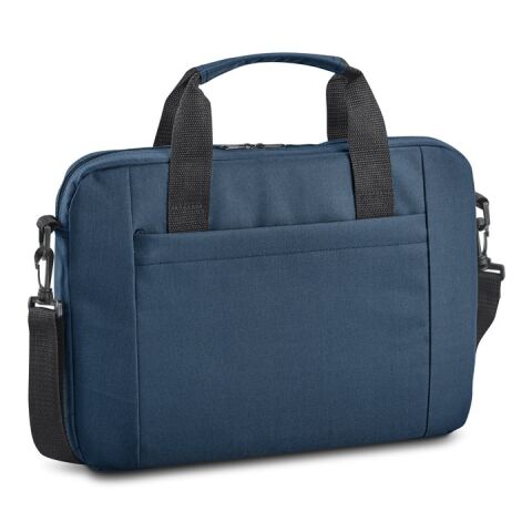 Werbeartikel METZ. Laptop-Aktenkoffer 15.6'' aus 600D polyester – Blau – mit Logo bedruckt