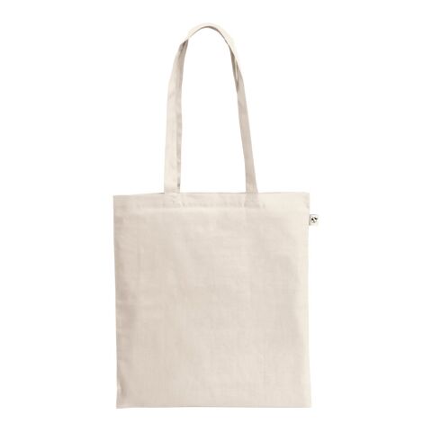 GIZA. Tasche aus 100 % recycelter Baumwolle (140 g/m²) Beige | ohne Werbeanbringung