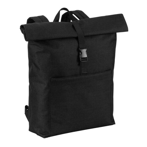 ATENAS. Laptop-Rucksack aus 600D mit 210D Innenfutter 17.3&quot; Schwarz | 1-farbiger Transferdruck