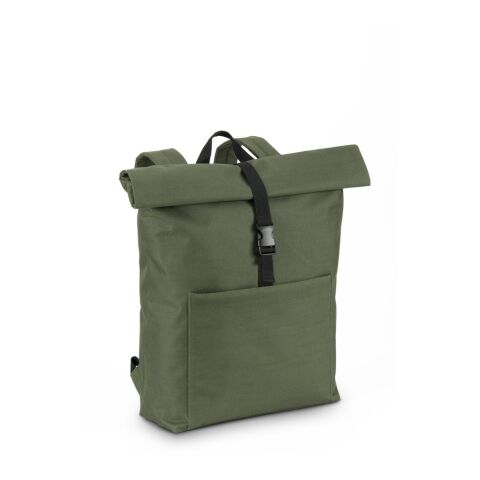 Werbeartikel ATENAS. Laptop-Rucksack aus 600D 17'3" – Dunkelgrün – mit Logo bedruckt