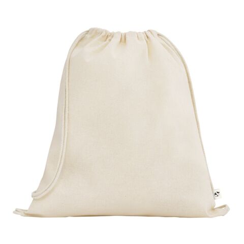 BELIZE. Turnbeutel aus 100% organische Baumwolle (140 g/m²) Beige | ohne Werbeanbringung