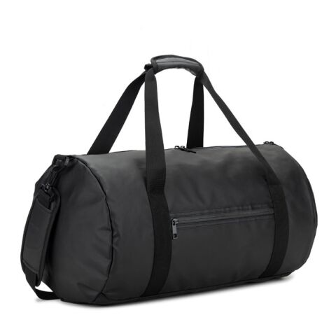 OSASCO SPORT. Sporttasche im Zylinder-Format aus hochdichtem, recyceltem 600D-Polyester mit Seitenfach für Schuhe