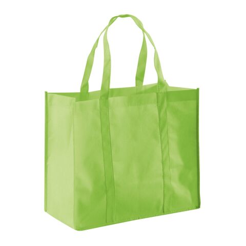 SHOPPER. Einkaufstasche aus Non-woven (80 g/m²) Hellgrün | ohne Werbeanbringung