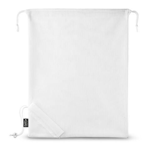 BOLZANO. Faltbare Tasche aus Mesh und 190T Polyester aus recyceltem (100% rPET) weiss | ohne Werbeanbringung | Nicht verfügbar | Nicht verfügbar | Nicht verfügbar