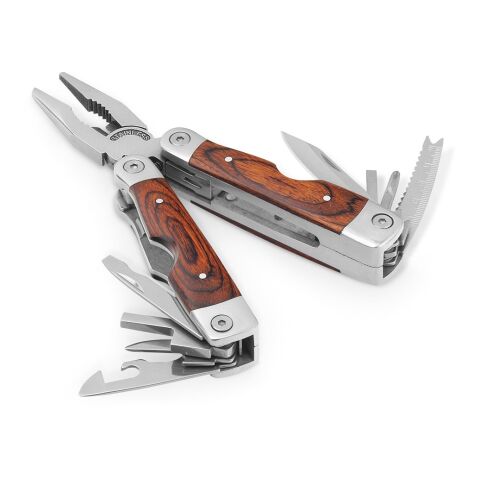 MAGNUM. Multifunktionswerkzeugset aus Edelstahl mit Holzdetails