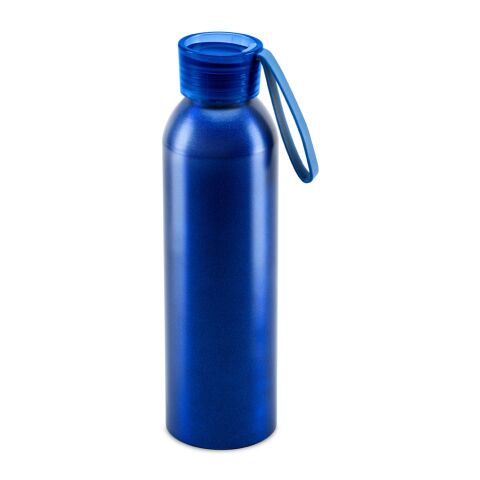 Werbeartikel RIO. Recycelt Aluminium (100% rAL) flasche mit PP-Verschluss 660 ml – Blau – mit Logo bedruckt