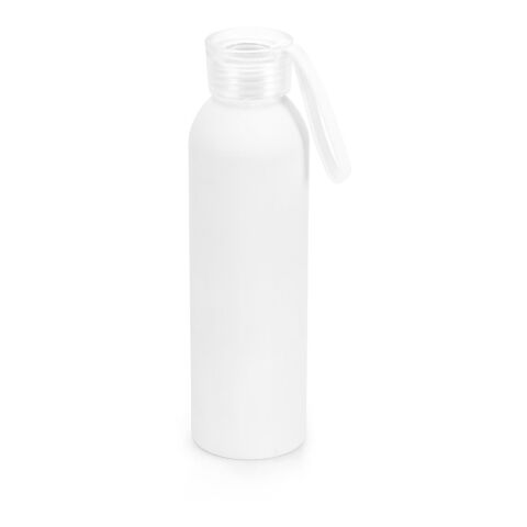 Werbeartikel RIO. Recycelt Aluminium (100% rAL) flasche mit PP-Verschluss 660 ml – Weiss – mit Logo bedruckt