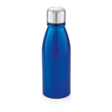 Werbeartikel BEANE 500 ml Aluminium-Sportflasche leicht mit hochwertigem Edelstahldeckel & Auslaufschutz – Königsblau – mit Logo bedruckt