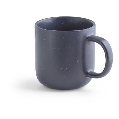 Werbeartikel CONSTELLATION 370 ml Kaffeebecher Keramiktasse matt & rustikal spülmaschinenfest – Dunkelblau – mit Logo bedruckt