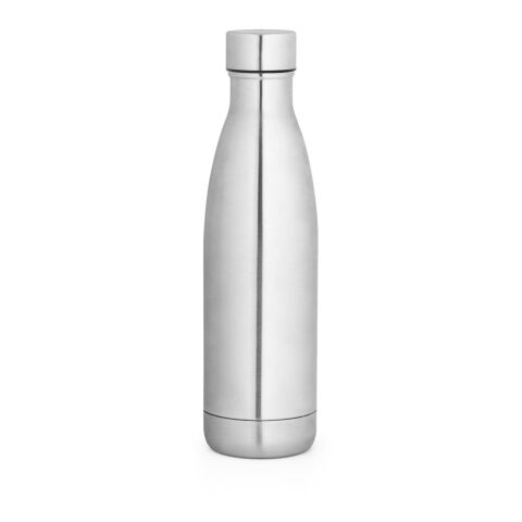 Werbeartikel RE-BUFFON L. Thermosflasche aus 90% recyceltem Edelstahl 810 ml – Satinsilber – mit Logo bedruckt