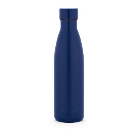 Werbeartikel RE-BUFFON L. Thermosflasche aus 90% recyceltem Edelstahl 810 ml – Dunkelblau – mit Logo bedruckt
