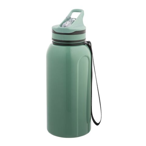 Werbeartikel TYSON. Sportflasche 1230 ml aus PETG – Hellgrün – mit Logo bedruckt