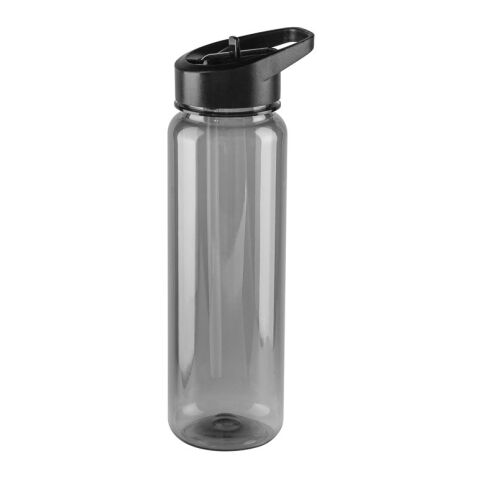 GILMORE. Sportflasche (750ml) aus rPET mit glänzender transluzenter Oberfläche Schwarz | ohne Werbeanbringung