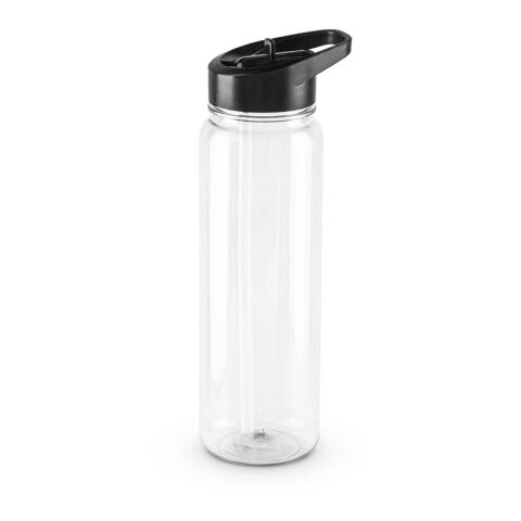Werbeartikel GILMORE. Sportflasche (750 ml) aus recyceltem PET (100% rPET) mit glänzender transluzenter Oberfläche – Transparent – mit Logo bedruckt