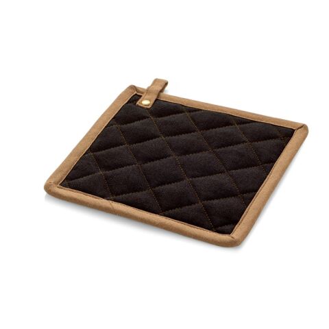 CLOVES. Topflappen für Küchentöpfe aus Baumwollgewebe (275 g/m²) schwarz | ohne Werbeanbringung | Nicht verfügbar | Nicht verfügbar | Nicht verfügbar