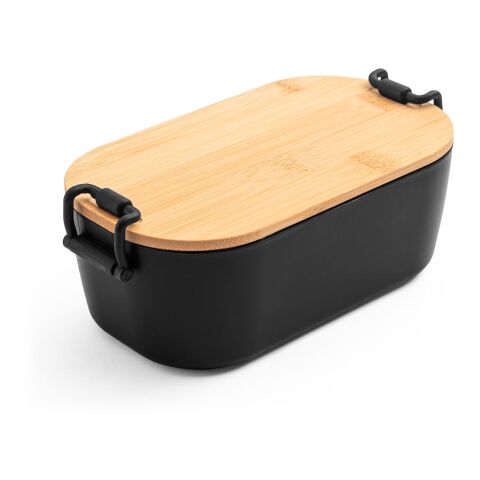MAHLEB. Luftdichte PP-Box mit Bambusdeckel schwarz | ohne Werbeanbringung | Nicht verfügbar | Nicht verfügbar | Nicht verfügbar