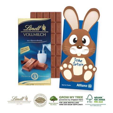 Lindt Schokoladentafel „Osterhase” bunt | 4C Digital-/Offsetdruck
