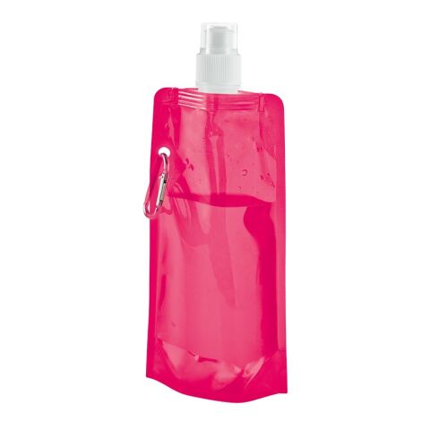 KWILL. 460 ml PE-Faltflasche Rosa | ohne Werbeanbringung