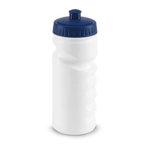 Werbeartikel LOWRY. 530 ml HDPE-Sportflasche – Blau – mit Logo bedruckt